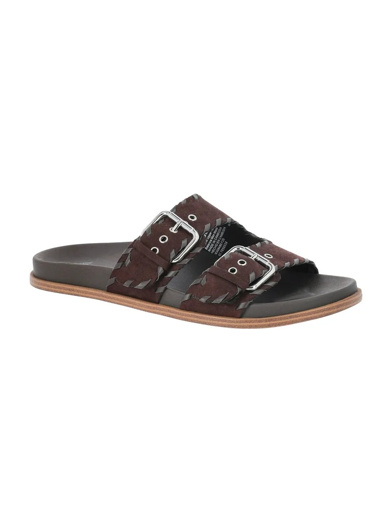 Time and Tru Women's Whipstitch Footbed Sandals | Walmart (US)