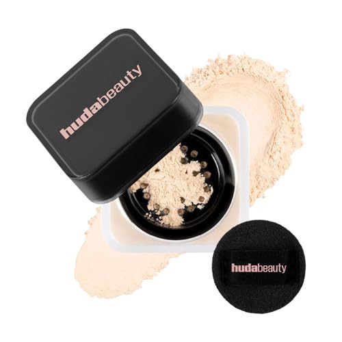 Huda Beauty Baby Bake Mini Easy Bake Loose Baking & Setting Powder - Pound Cake (fair, light, medium, and tan skin tones.) .21 Oz / 6g. | Amazon (US)