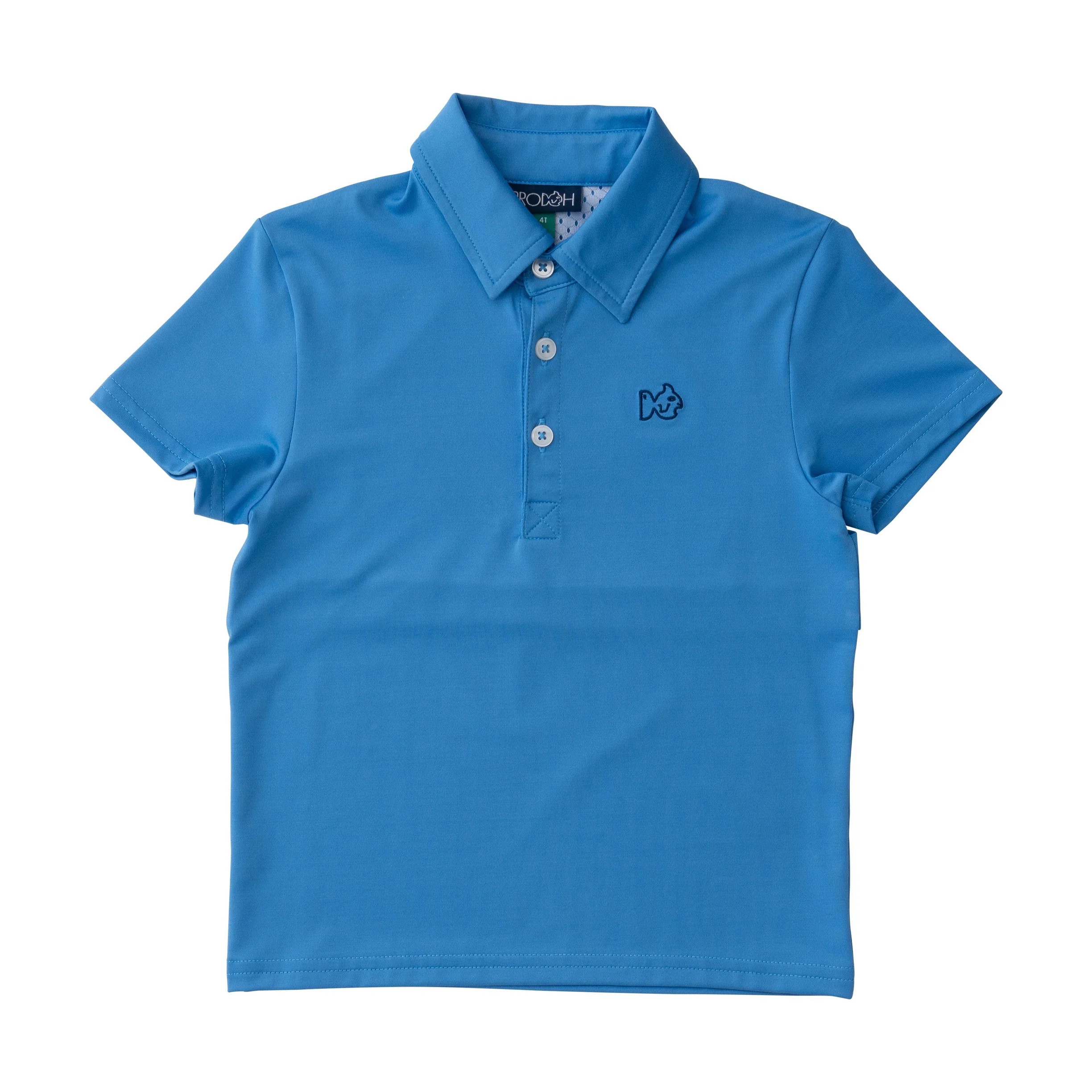 Boys Short Sleeve Pro Performance Polo in Marina Blue | PRODOH