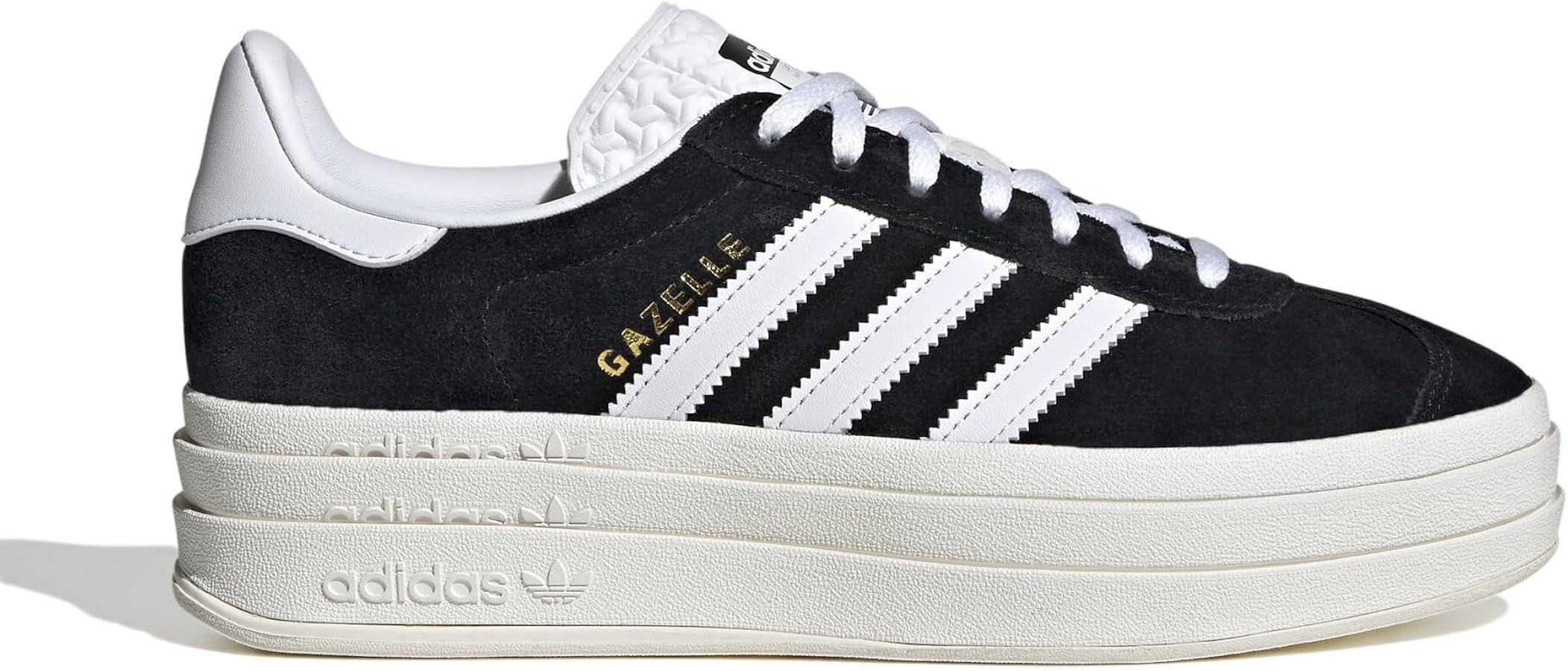 adidas Womens Gazelle Bold Black White Size 7 | Amazon (US)