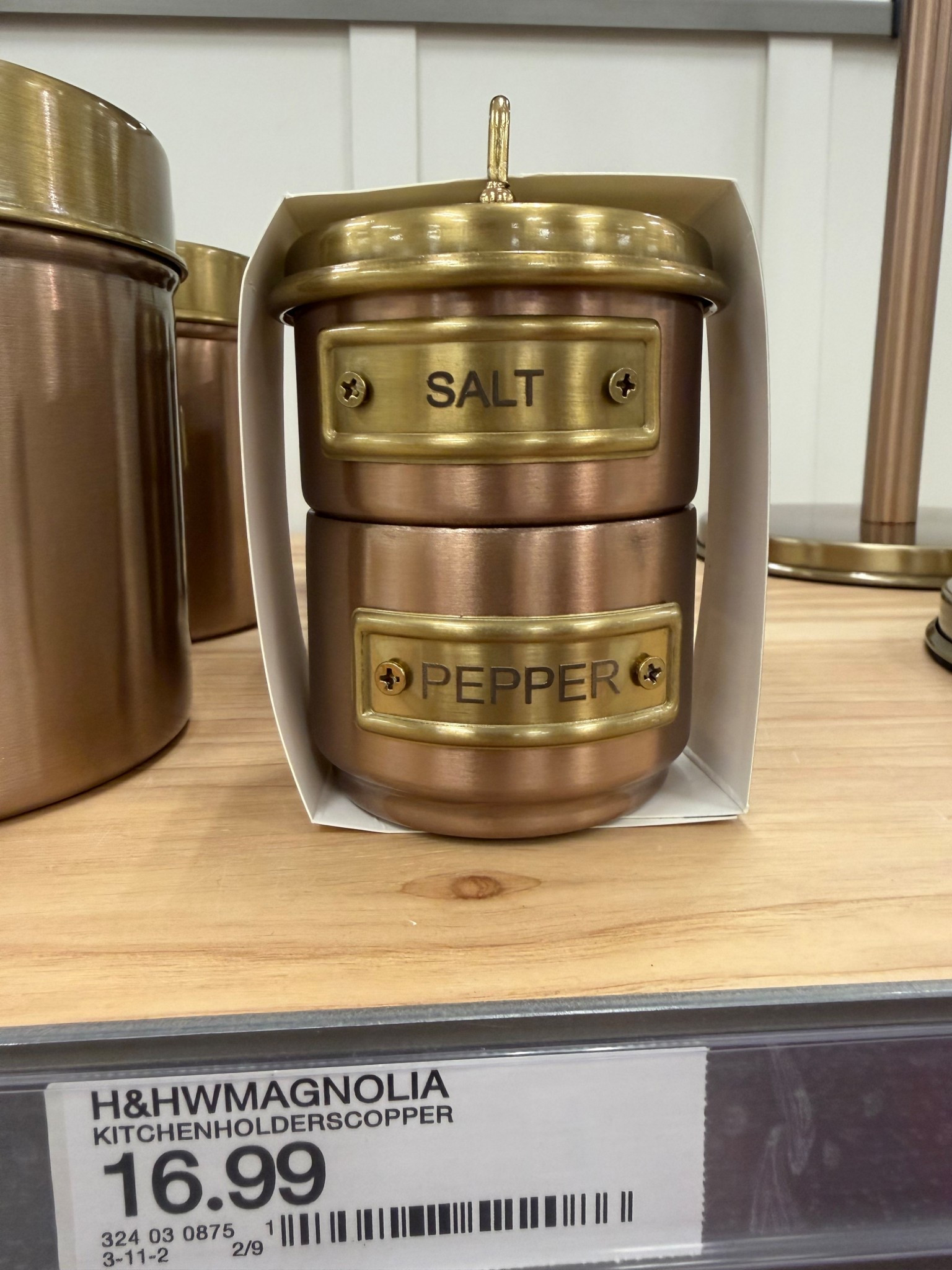 Hearth and hand salt and pepper shakers $16.99 

#LTKdayinmylife #LTKHome #LTKSeasonal
