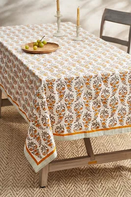 Calla Cotton Tablecloth | Anthropologie (US)