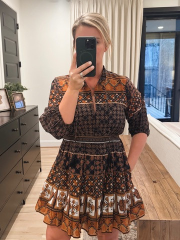 Neutral color mini dress 

 #LTKSeasonal