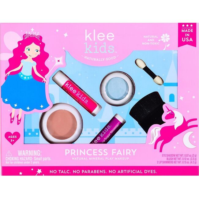 Princess Fairy 4-Piece Natural Play Makeup Kit with Pressed Powder Compacts | Maisonette