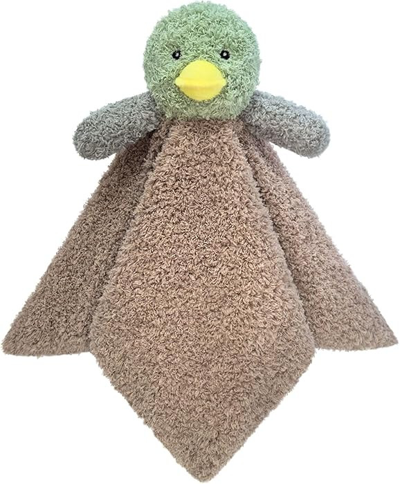 Baby Mallard Duck Soft Stuffed Animal Security Blanket, Plush Green Duck Character Lovey Blanket,... | Amazon (US)