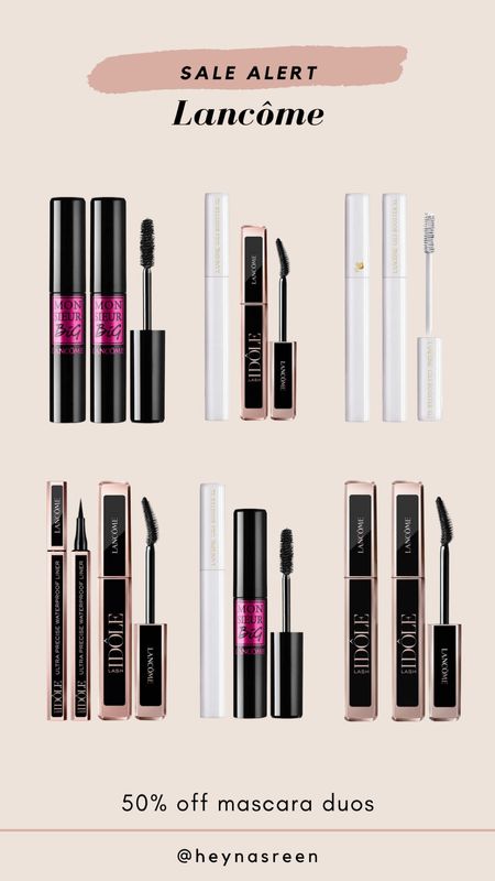 Shop 50% off mascara duos at Lancôme today! Such a great deal if you’re looking to stock up on your favorite mascara. 

#LTKsalealert #LTKfindsunder50 #LTKbeauty