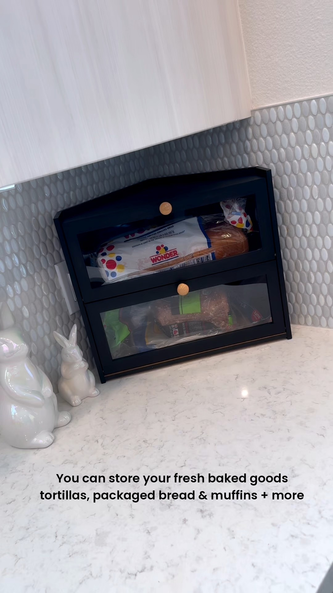 Corner countertop bread storage holder. 

#LTKHome #LTKSpringSale #LTKfoodie