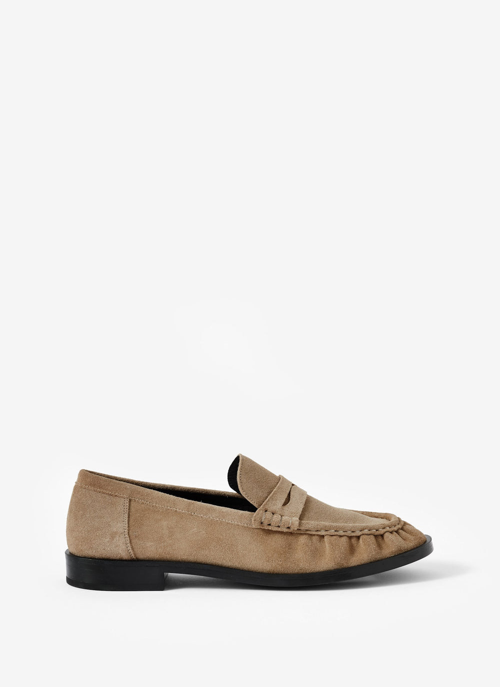 Gigi White Leather Penny Loafers | Mint Velvet