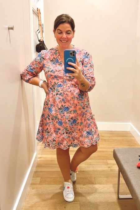 This Loft dress is the prettiest dress for Spring! It would even be perfect for an Easter dress! The dress runs TTS, is currently $60 and you definitely need to add it to your closet! 

#LTKunder100 #LTKsalealert #LTKstyletip