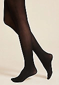 Black 40D Opaque Control Top Tights | Maurices