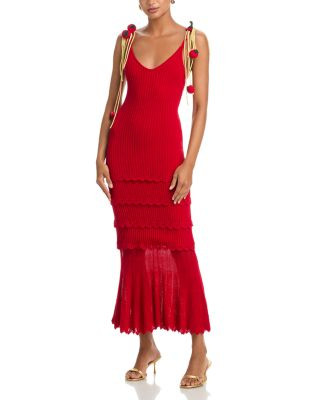 Spaghetti Strap Crochet Maxi Dress - Exclusive | Bloomingdale's (US)