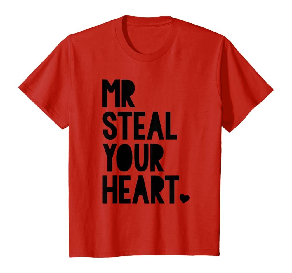 Boys Valentine Shirt Mr Steal Your Heart For Boys Toddlers T-Shirt | Amazon (US)