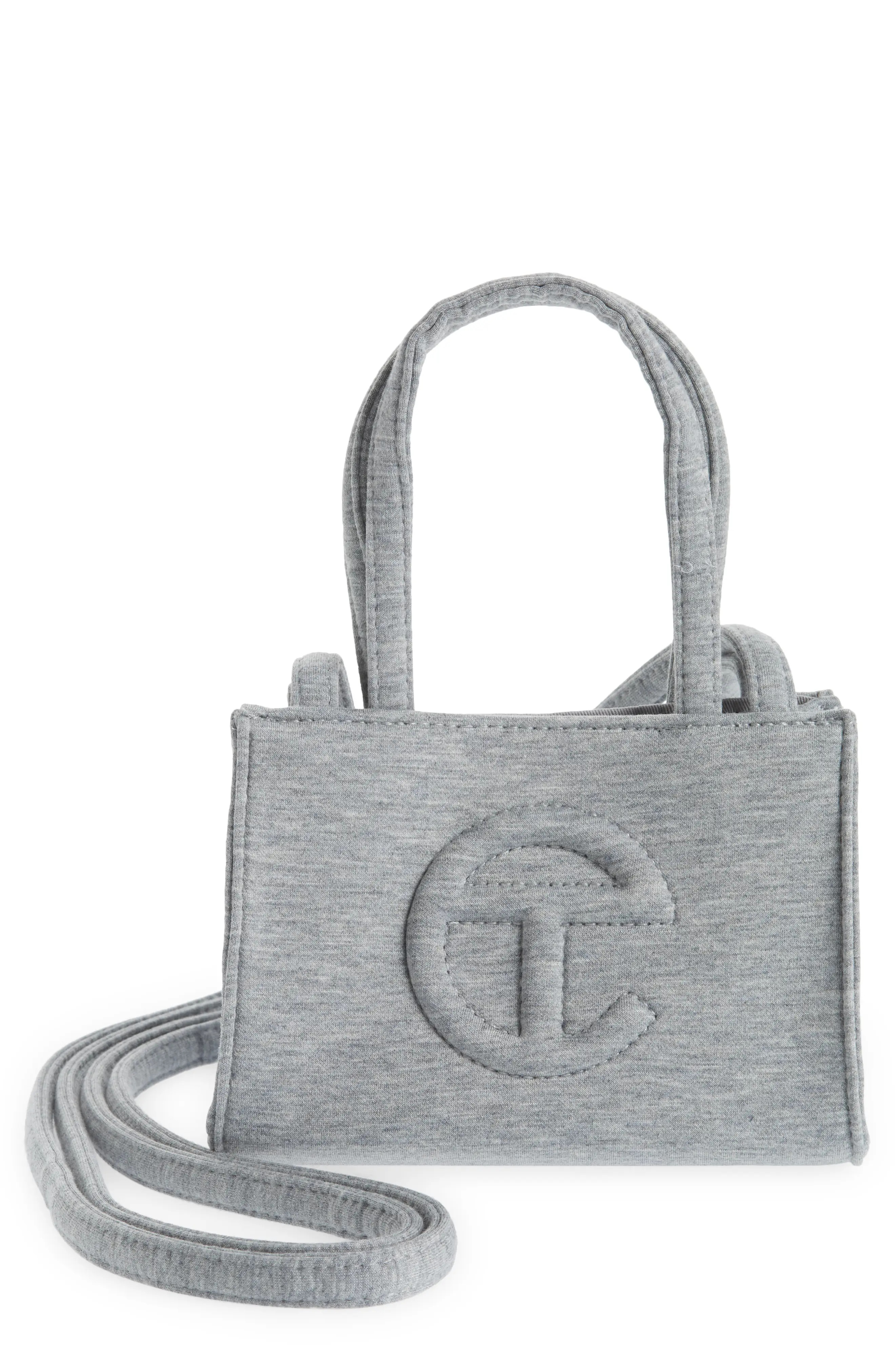 UGG(R) x TELFAR Small Fleece Shopper in Heather Grey at Nordstrom | Nordstrom