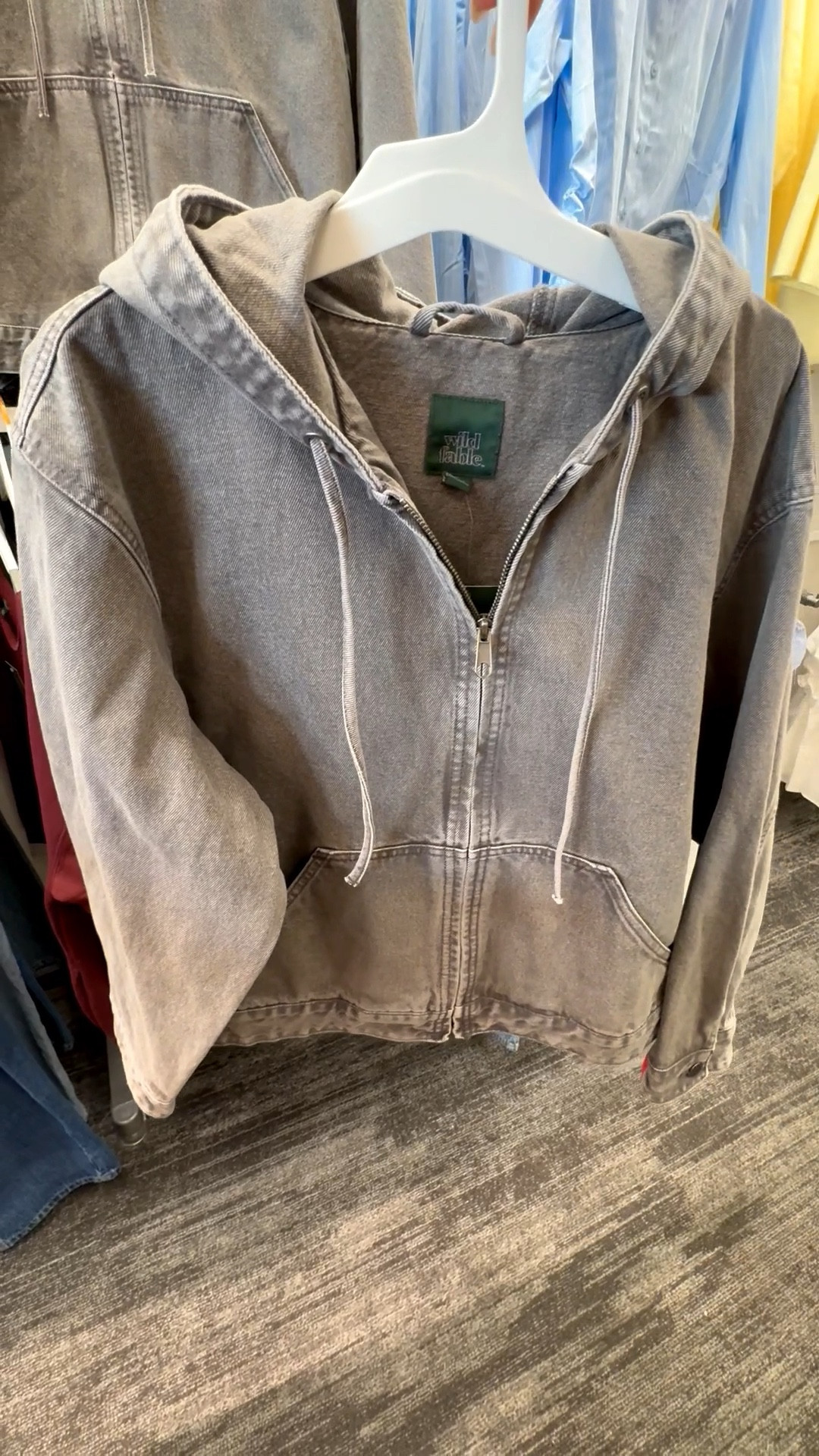 Target Hooded Denim Jacket | Zip Up Jacket | Gray Denim Jacket

#LTKSeasonal #LTKFindsUnder100 #LTKFindsUnder50