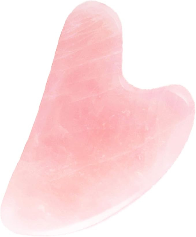 Jade Gua Sha Facial Tools- Women's Facial Beauty Tools Natural Jade Stone Pink Scraping Board for... | Amazon (US)