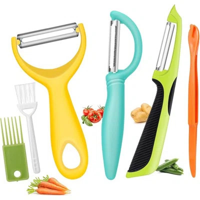 Upgrade Potato Peeler For Kitchen, 6PCS Stainless Steel Vegetable Peeler, I And Y Veggie Food Peeler For Apple Fruit Carrot Zucchini Cucumber,Good Gri | Wayfair North America