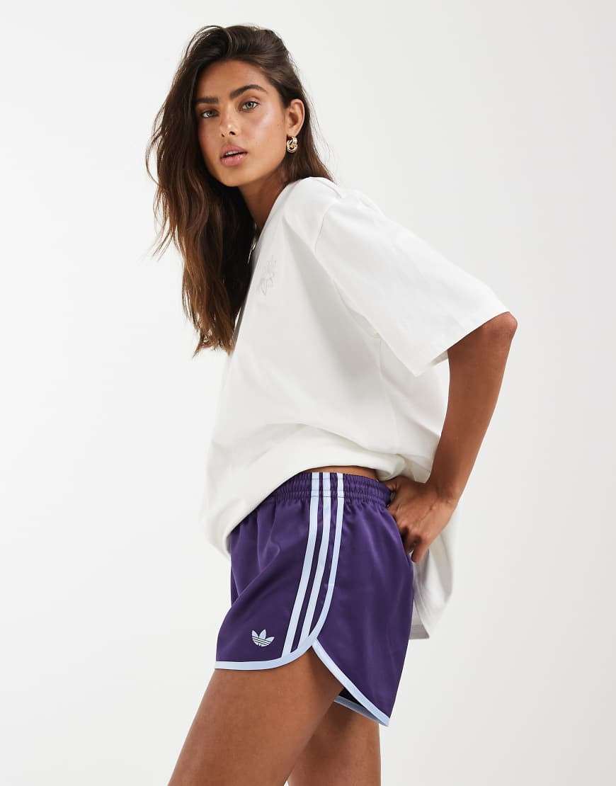 adidas Originals three stripe sprinter shorts in dark blue | ASOS (Global)