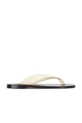 A.EMERY Kinto Sandal in Eggshell & Black - Cream. Size 35 (also in ). | FWRD 