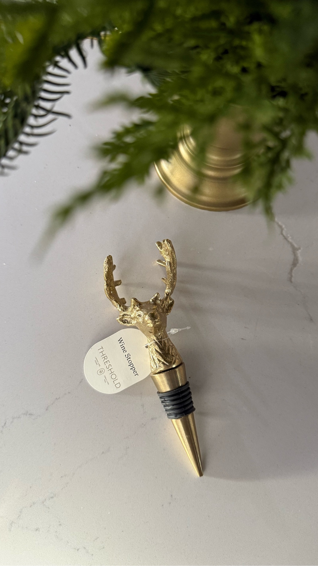 Deer Wine Stopper! Perfect for holiday hosting or a holiday gift. 

#LTKHome #LTKSeasonal #LTKHoliday