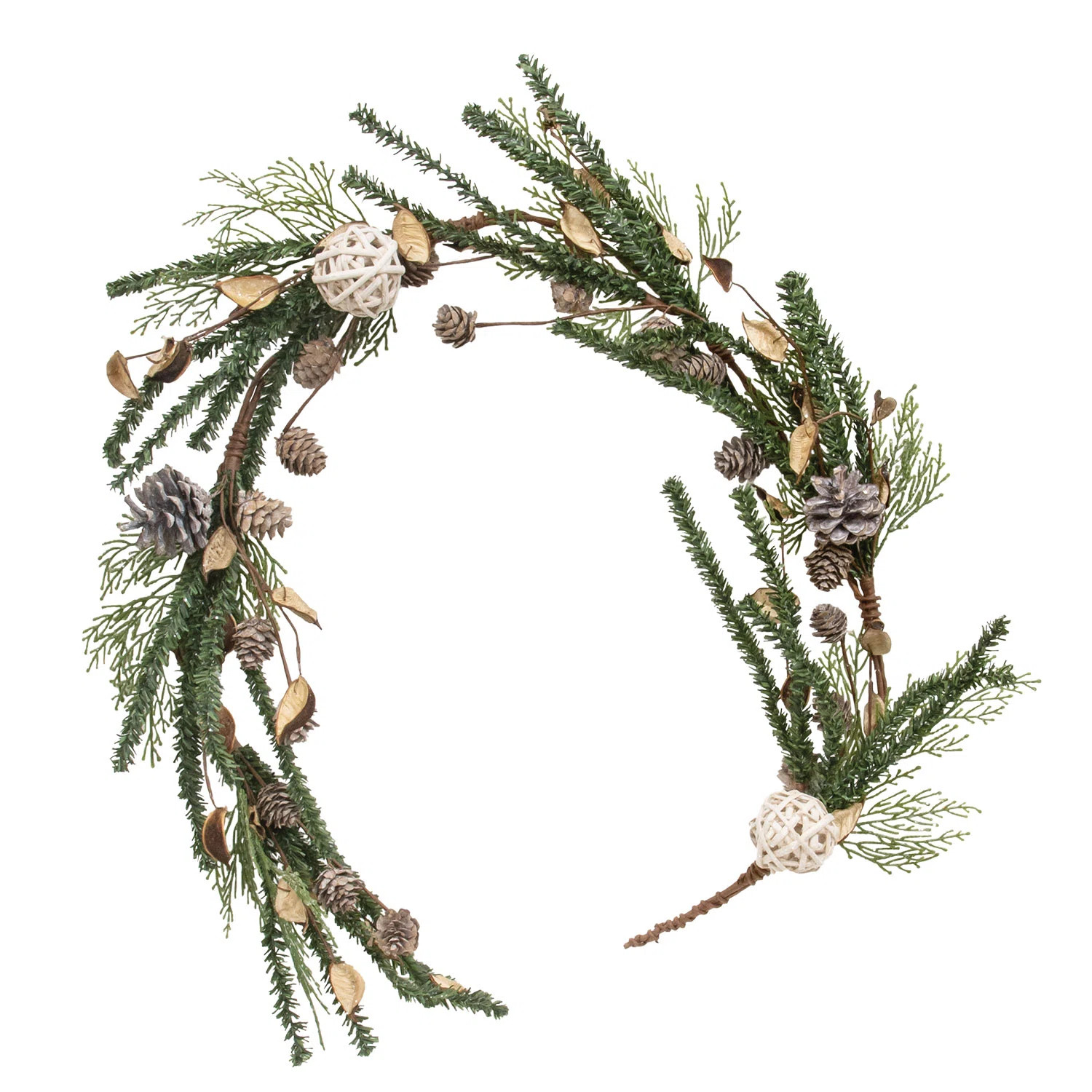 Primrue 48'' in. Faux Pinecone Garland | Wayfair | Wayfair North America