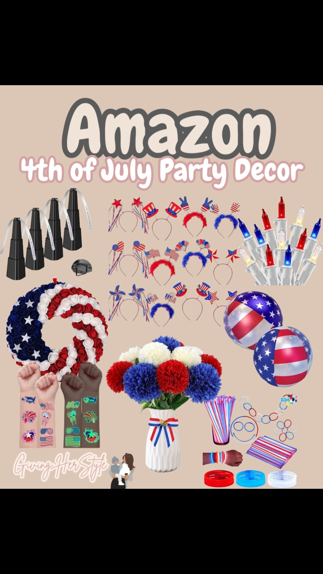 4th of July party decor from Amazon prime 
Amazon party, Fourth of July, party supplies, red white and blue, patriotic party decor, balloon arch, flags, USA, backyard party, backyard bbq, hosting essentials, party decor, amazon finds, amazon home, amazon 4th of July, porch decor, patio decor

#LTKSummerSales 

#LTKFindsUnder100 #LTKSeasonal #LTKParties