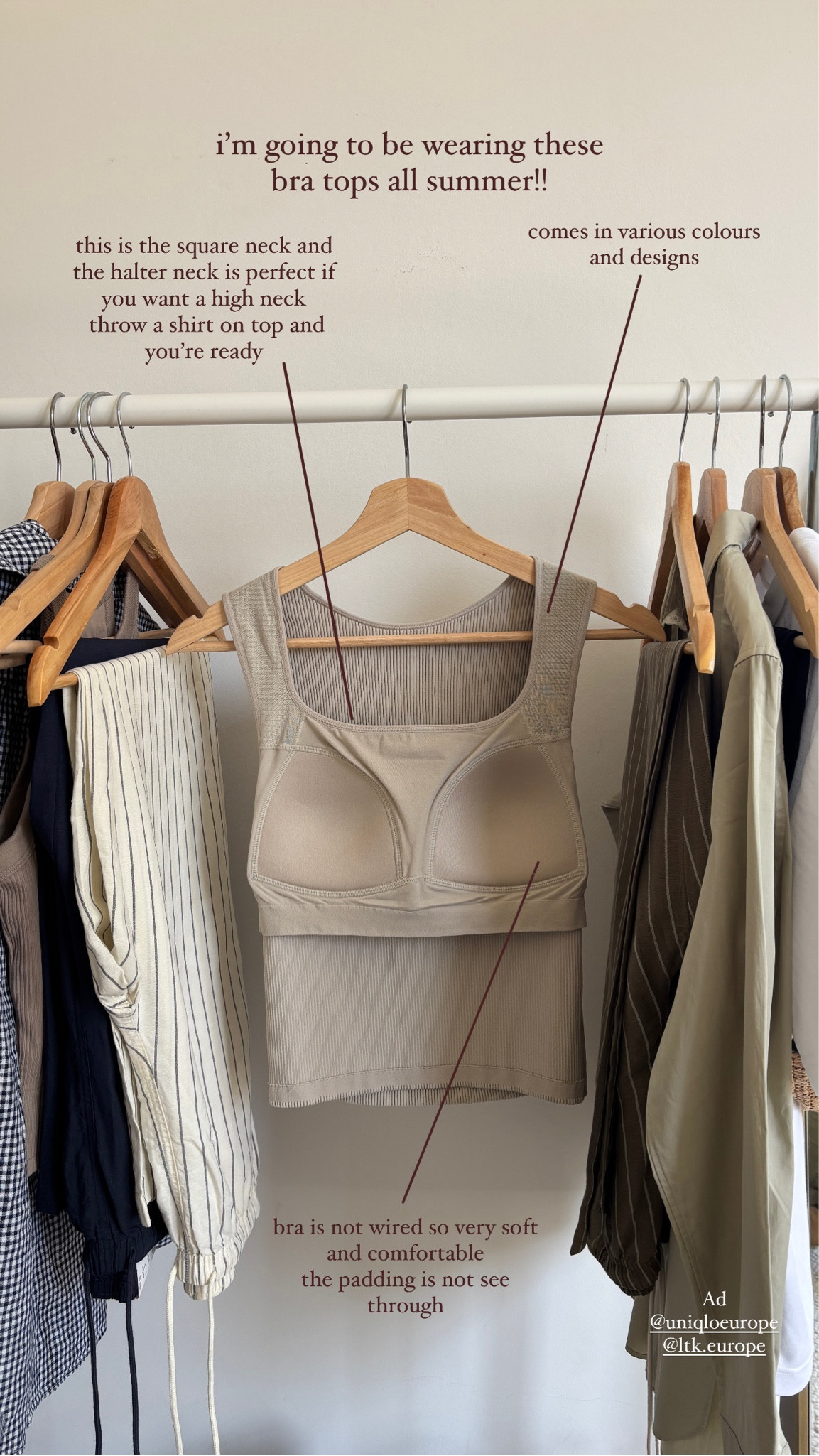 uniqlo, modest fashion, summer fashion, linen shirt, cotton shirt, linen blend trouser, stripe trouser, wide leg linen trouser, bra top, vest top

#LTKeurope #LTKfindsunder50 #LTKSeasonal