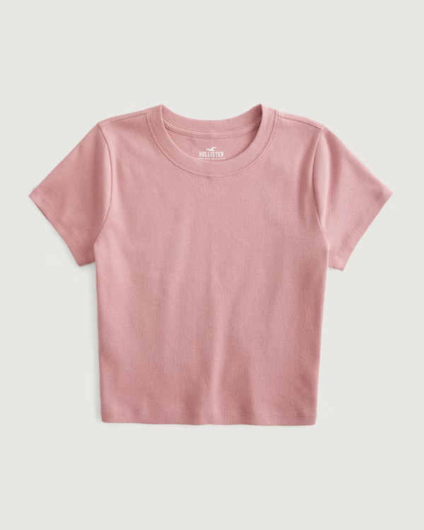 Cotton Crew Baby Tee | Hollister (US)