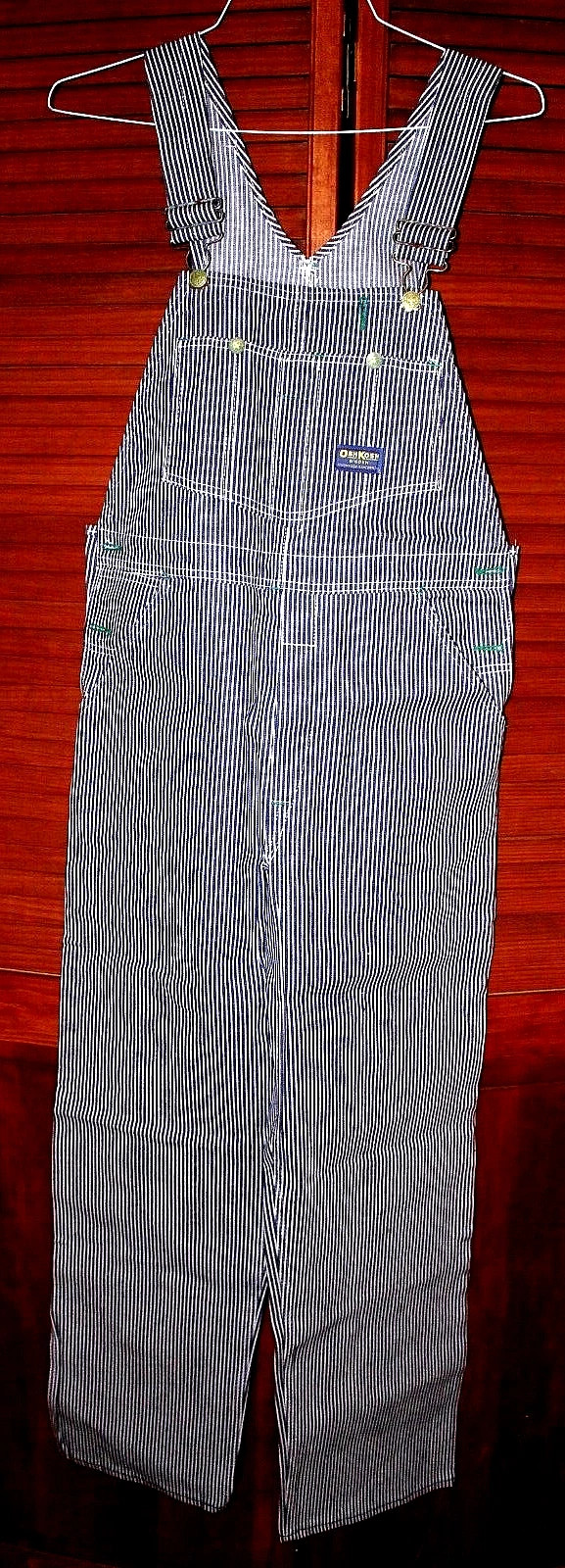 Monos a rayas de ferrocarril OshKosh B'Gosh, adultos 32x32 hechos en unión Vestbak EE. UU., NUEV... | eBay US