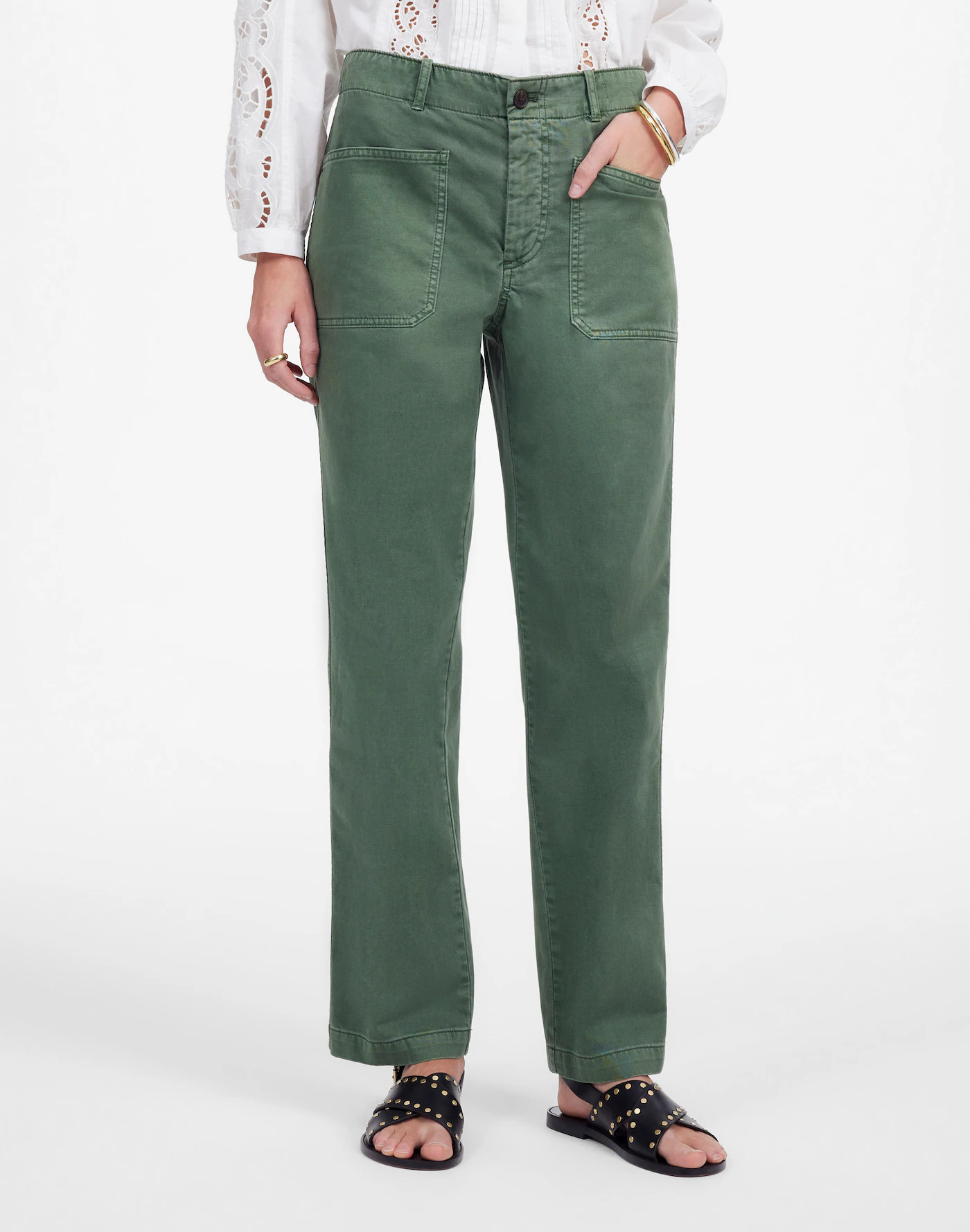 The Taper-Leg Utility Pant in Garment-Dyed Twill | Madewell | Madewell