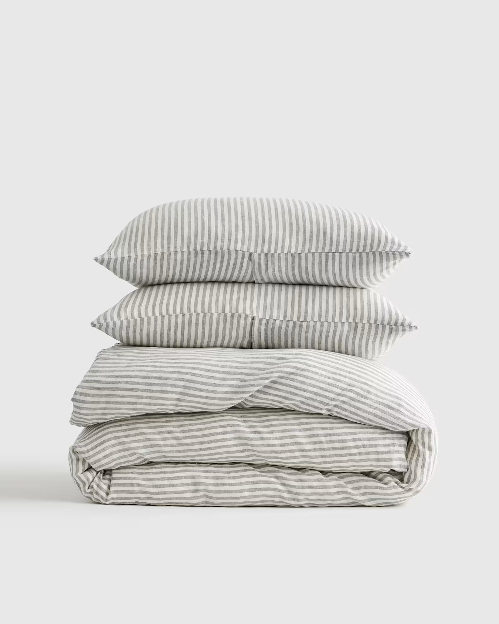 European Linen Stripe Duvet Cover Set | Quince