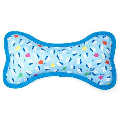 The Worthy Dog Tough Birthday Boy Bone Dog Toy - Blue - S | Target
