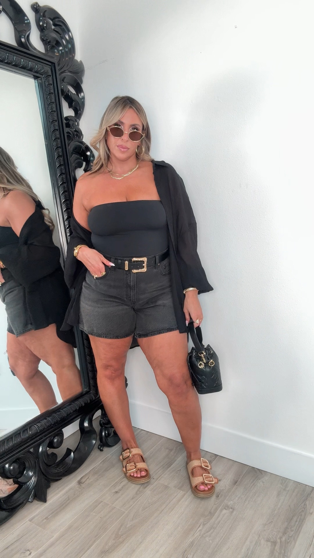 Midsize Denim Short Styling for thick thighs 

Shirt is part of my fav Amazon set size XL. I like that shirt with shorts because it’s long and covers my butt in the back.. 

tube top L

Abercrombie Denim Shorts 

Wearing the Dad Style 5 inch inseam in a 31(12) Curve Love Fit. The black is only available in the frayed hem. 


Also The A line style is also good for thick thighs  The inseam is 4 inch. Linked the curve and classic cut in the 
a line style. 

Classic and Curve Love Fit. The curve love gives 2 extra inches in the butt/thigh. Typically I am a 31 (12) in Curve Love but I can also wear the 32 (14) in the Classic cut. 

The most comfortable sandal. adjustable and white foot friendly.


#LTKootd #LTKMidsize #LTKOver40