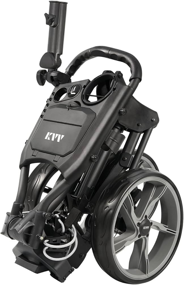 KVV 3 Wheel Golf Push Cart Ultra Lightweight Smallest Folding Size, New-Version Scorecard Holder | Amazon (US)