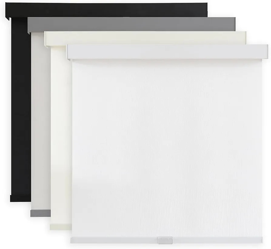 AOSKY Light Filtering Roller Shades Cordless Blinds for Windows, 1% Openness Free-Stop Shades wit... | Amazon (US)