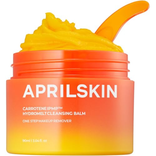 APRILSKIN Carrotene IPMP Hydromelt Cleansing Balm, 3.04 fl.oz, Noncomedogenic, Grapefruit Peel Oil, O-Cymen-5-Ol helps reduce blackheads & breakouts, for sensitive & oily skin, Korean Skincare | Amazon (US)
