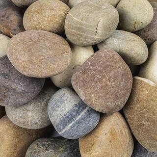 Multi-Colored 0.5 cu. ft. Bagged Landscape Rock (1 in. to 2.5 in., Decorative Garden Stones, 1 Bag/0.5 cu. ft.) | The Home Depot