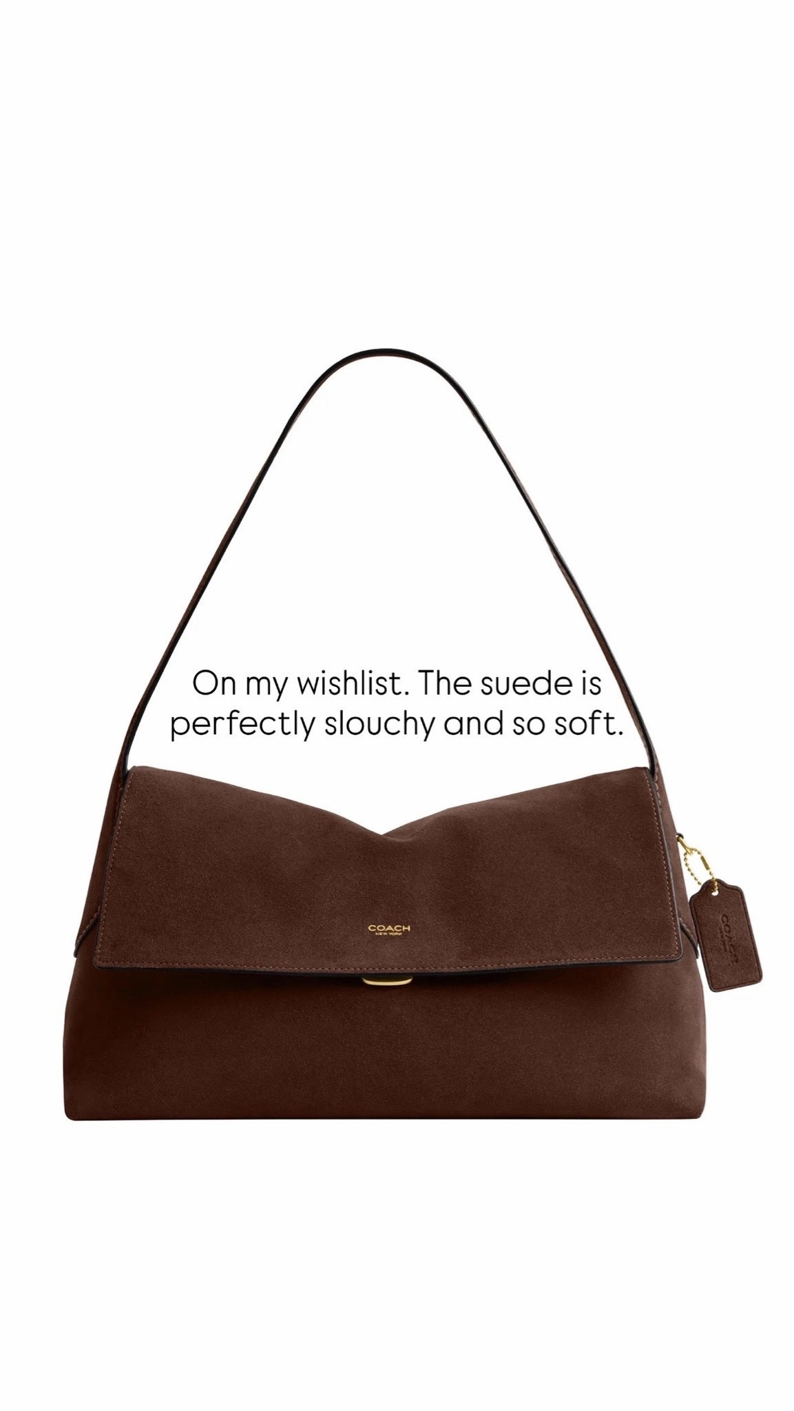 I have seen it in person and it’s SO good! The suede is soft and it’s perfectly slouchy. Also, a great size. This new chocolate color is perfect.

#LTKBeauty #LTKselfcare #LTKmomlife