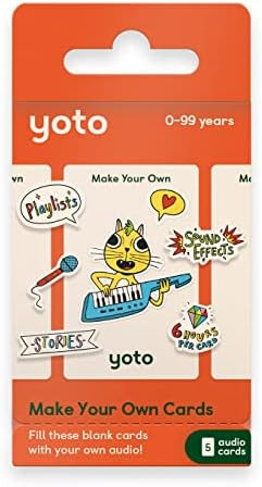 Yoto Make Your Own Cards – 5 Blank Audio Cards for Use with Player & Mini All-in-1 Audio Device... | Amazon (US)