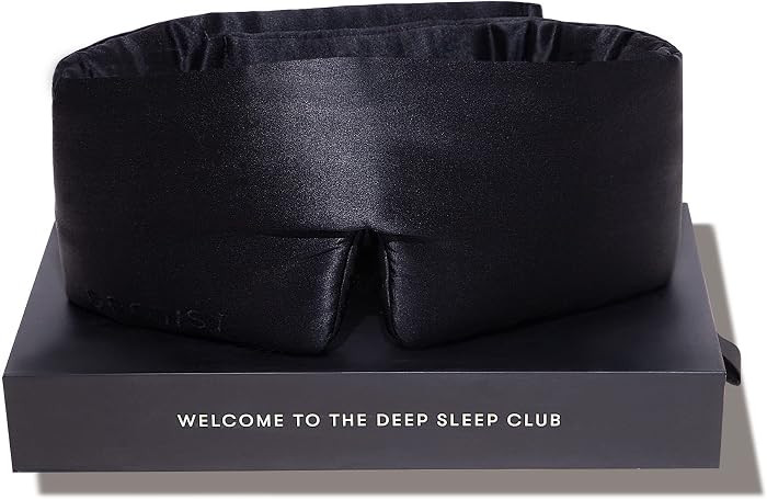 DROWSY Silk Sleep Mask - Face-Hugging, Padded Cocoon for Luxury Sleep in Total Darkness - 100% Pu... | Amazon (US)