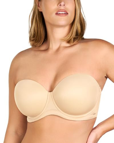 HSIA Strapless Bras for Big Bust Women Convertible Bra for Heavy Breast Strapless Bra Red Carpet Supportive Underwire | Amazon (US)