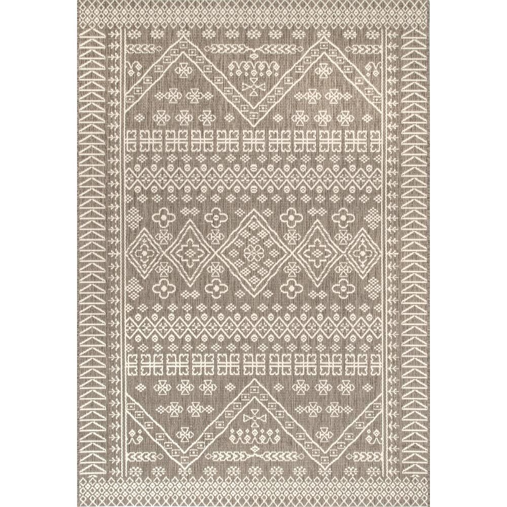 nuLOOM Kandace Tribal Diamonds Beige 5 ft. x 8 ft. Area Rug OWDN24D-53076 - The Home Depot | The Home Depot