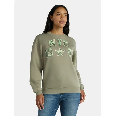 NYC 1997 Women s Graphic Sweatshirt with Long Sleeves Sizes XXS-XXL | Walmart (US)