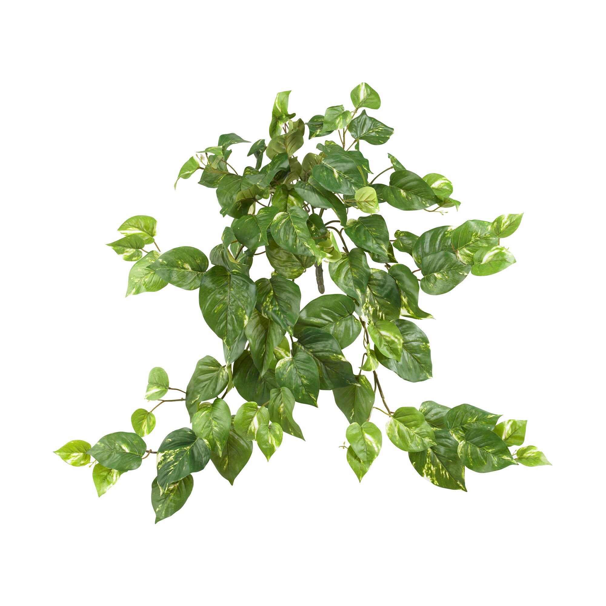 Nearly Natural Faux Pothos 30-inch Hanging Bush (Pack of 3) | Bed Bath & Beyond