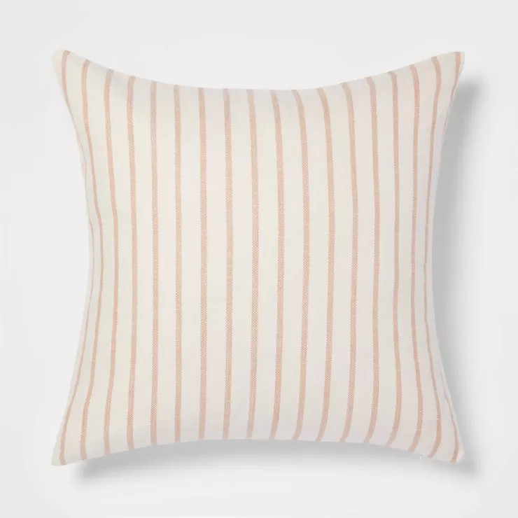Oversized Cotton Striped Square Throw Pillow - Threshold™ | Target