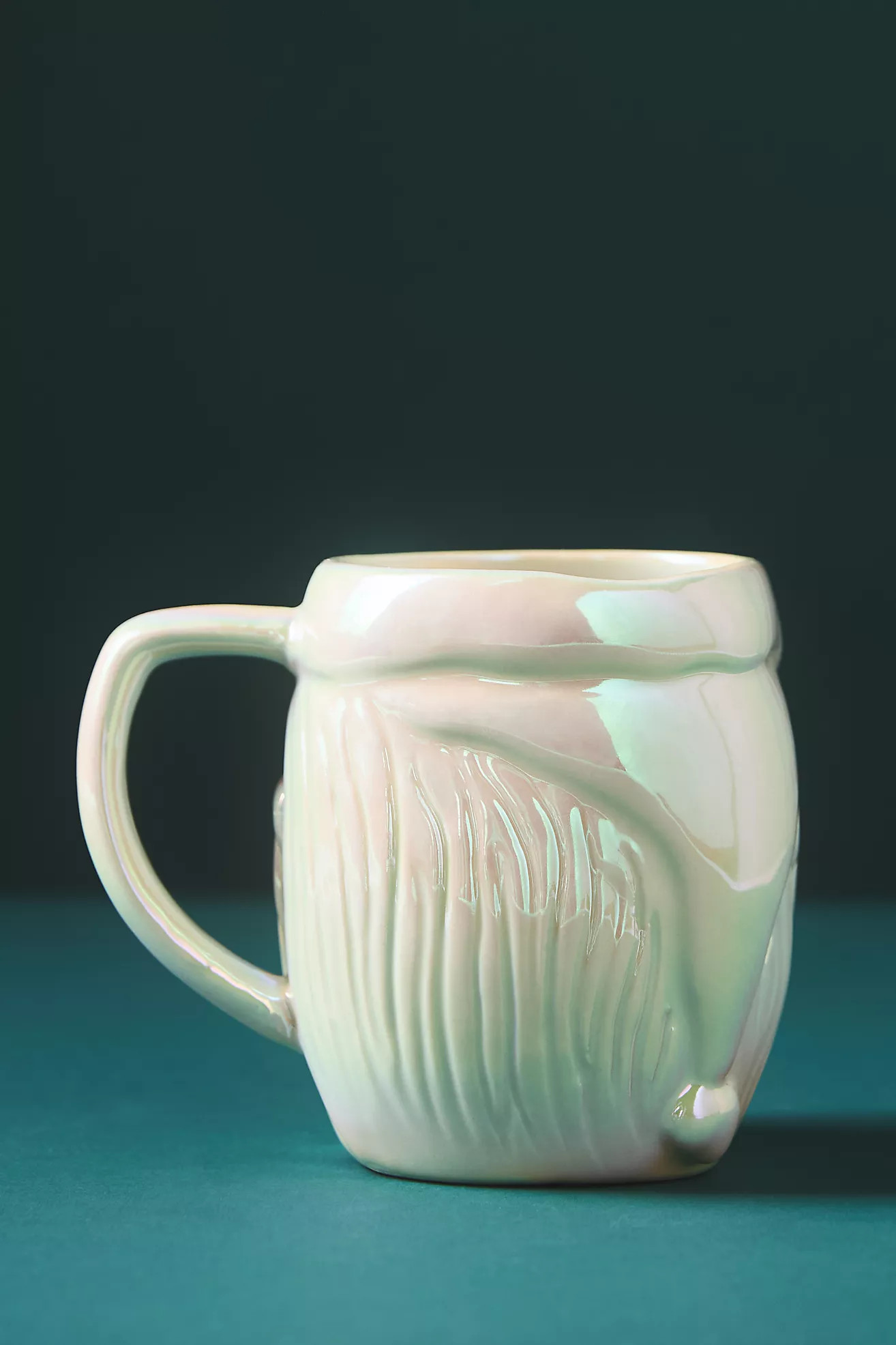 Merry Luster Santa Stoneware Mug | Anthropologie (US)