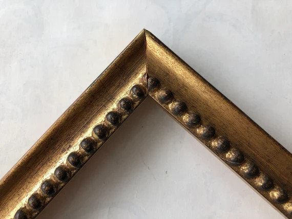 Distressed Gold Picture Frame W/bead Vintage Custom Sizes | Etsy | Etsy (US)