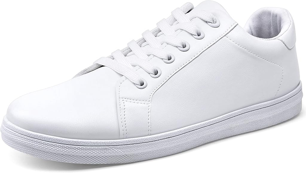 Jousen Men's Fashion Sneakers White Shoes for Men Casual Breathable Shoes | Amazon (US)