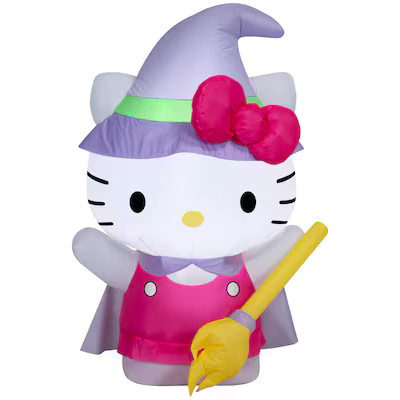 Hello Kitty 3.5-ft Hello Kitty as Witch Inflatable | Lowe's