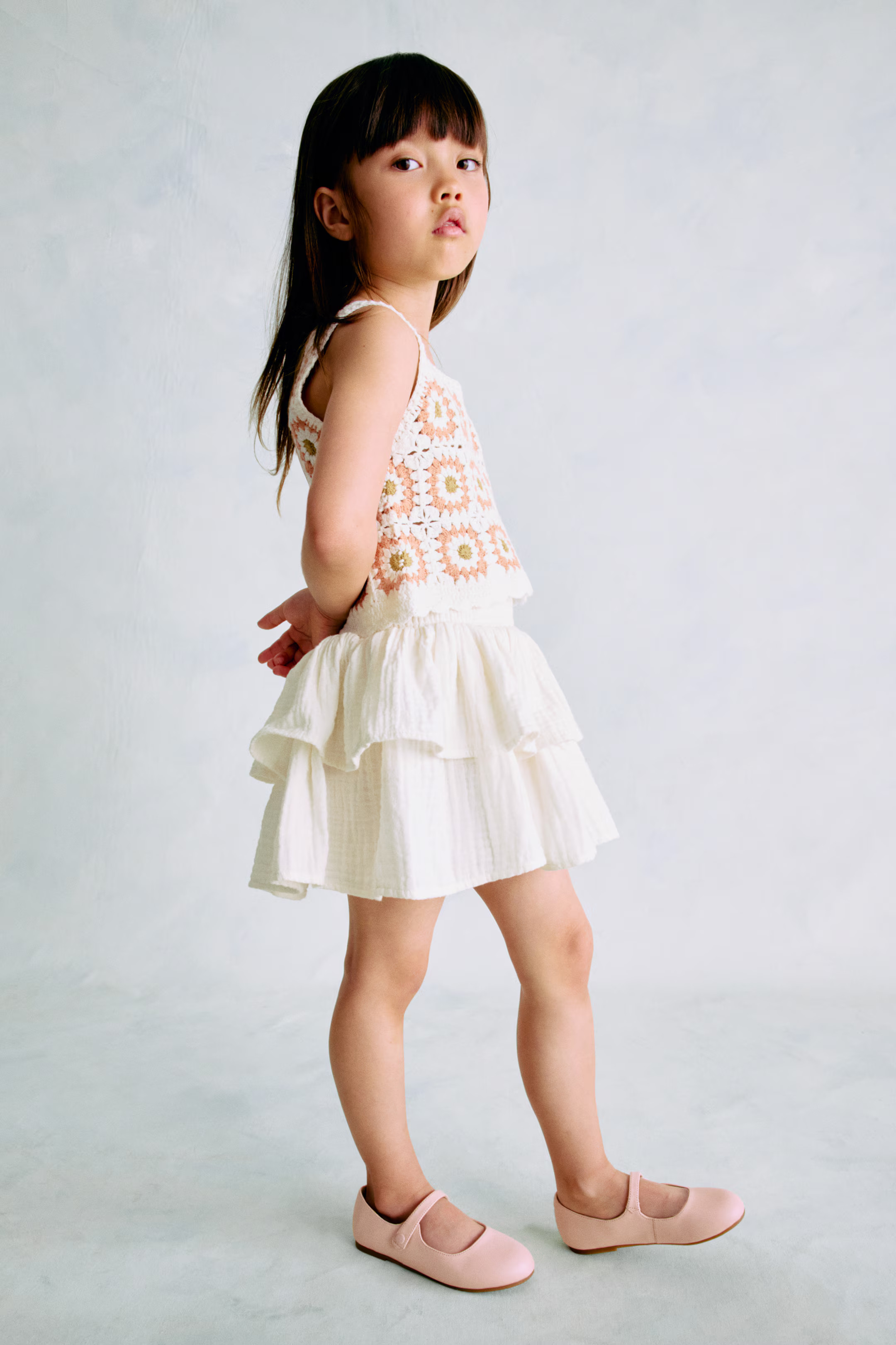 Tiered muslin skirt | H&M (UK, MY, IN, SG, PH, TW, HK)