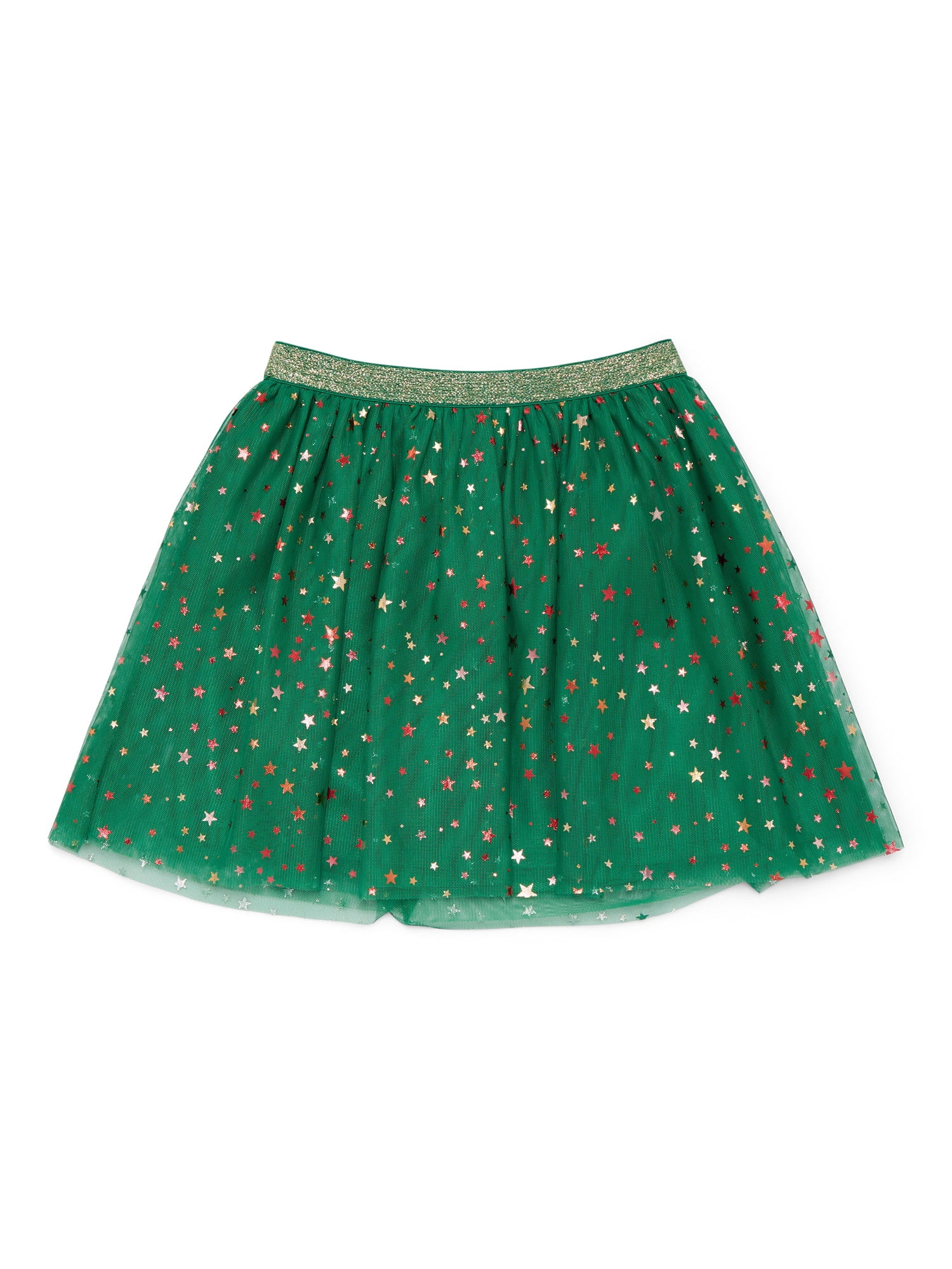 Holiday Time Girls Christmas Mesh Tutu Skirt, Sizes 4-18 | Walmart (US)